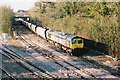 Didcot, Coal train emerges from the Power Station