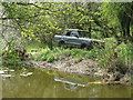 Abandoned Range Rover by the Arun Canal