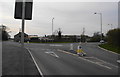 Mini-roundabout at Mellor Brook