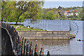 Railings by the lake - Roath Park, Cardiff