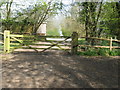 Farm gate at Crabfields Farm