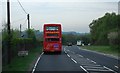 The Brighton Bus entering Five Ash Down on the A26.