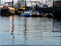 SZ3295 : Lymington Harbour from Town Quay by Christine Matthews