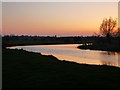 TM0733 : Spring sunset afterglow over the Stour at Flatford by Zorba the Geek