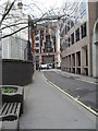 Looking up Mitre Street towards Aldgate