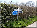 A signpost at Putford Bridge