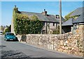 Derelict houses next to the Village Hall at Abererch