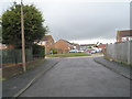 Approaching a roundabout in Hurstfield