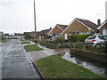 Looking up Burnside Crescent towards Carnforth Road