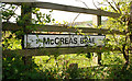 McCreas Brae sign, Whitehead