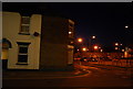 Strood at night: junction of Grove Rd and Station Rd