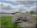 Boulder marking a Junction on the East Lancs Road