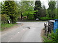 Looking up Brewells Lane towards London Road