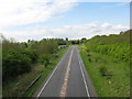 A45 from footbridge above, Daventry