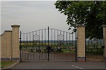 TL1783 : St Andrew's Cemetery entrance by Andrew