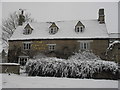 Clanfield Tavern in the snow