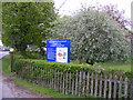 Footpath sign Church Lane, Layer-de-la-Haye