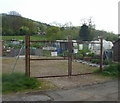 Entrance to Nant-y-Calch Allotments, Caerphilly