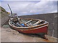 F9841 : Abandoned fishing boat, Belderg Harbour by Oliver Dixon