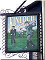 Sign for the Kinloch Arms Hotel