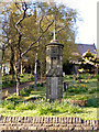 SD9710 : Denshaw War Memorial and Christ Church, Denshaw by David Dixon