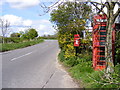 B1116 Laxfield Road & Bell Corner Postbox