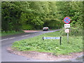 Old Malthouse Lane crossing the A-road