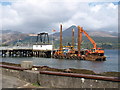 Working on Brodick harbour