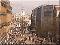 Sheffield: Fargate from an elevated position