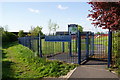 The entrance to Haughton Green Playing Fields