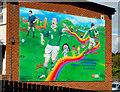 J5252 : Football mural, Killyleagh (1) by Albert Bridge