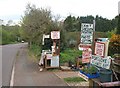 Roadside entrepreneurship near Hele Cross