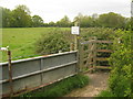 Kissing gate near Couch House Farm