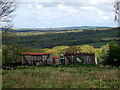 Old wagons in the landscape