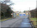 Entrance to Nash Waste Water Treatment Works