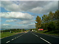 Turning off the A66 for the Sewage works