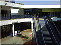 Escalators in the shopping precinct