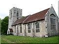 TF8320 : St Mary's church in Rougham by Evelyn Simak