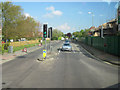 Looking north on A337 at B3054 traffic lights