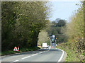 ST6250 : 2010 : A37 roadworks at the bottom of Marchant's Hill by Maurice Pullin