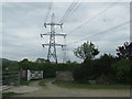 Pylon towers over the gateway