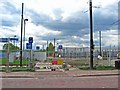 Manchester Metrolink Media Centre branch pedestrian crossing