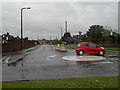 Mini-roundabout in Boundstone Lane