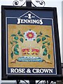 Sign for the Rose and Crown