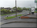 Looking from Manor Road towards the footbridge over the A27