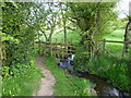 Footbridge over a stream