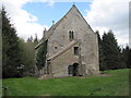 NT9508 : Biddlestone Hall chapel, tower house and air raid shelter by Les Hull