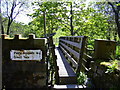 Footbridge, River Ogden "Snig Hole" Helmshore, Rossendale, Lancashire