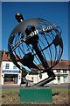 SP0857 : 'Peace on Earth' Globe in Alcester by Philip Halling