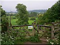 Footpath gate west of Shalford